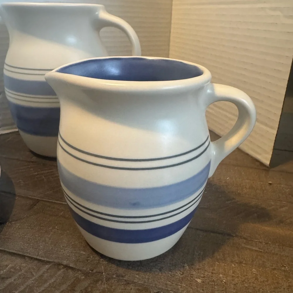 Pfaltzgraff Blue and Cream Serveware Set